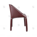 Wine color dining Manta chairs